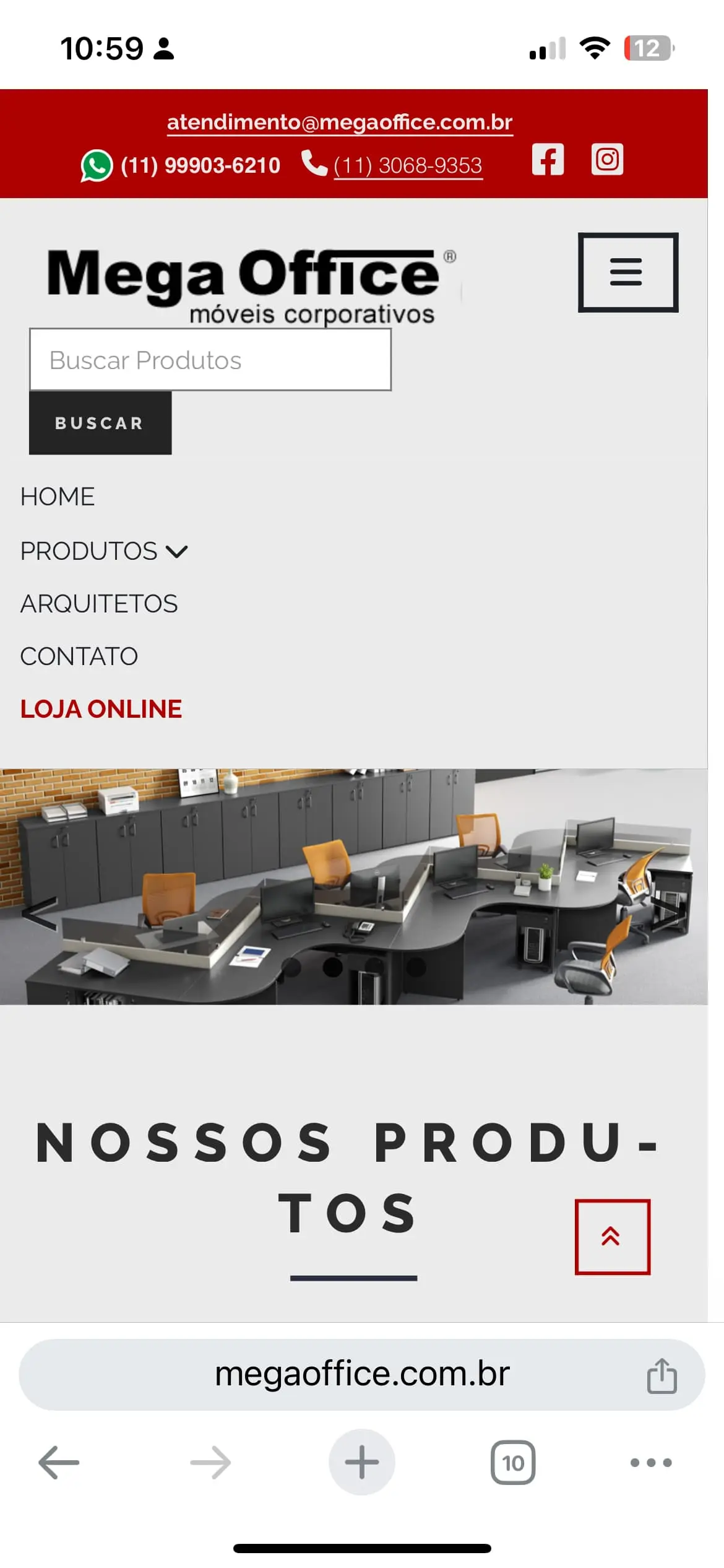 site mega office | peachbrasil